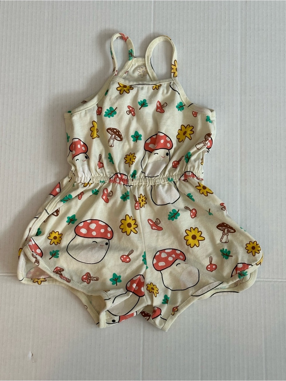 Original Squishmellow Mushroom Baby Girl Romper XS (s24)